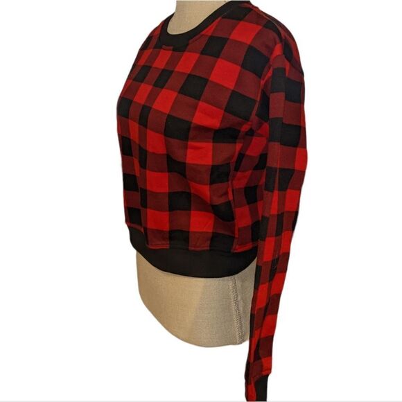 🤩 Better Together‎ red and black checkered sweatshirt size XS 🤩 2 for $20 - Picture 2 of 5